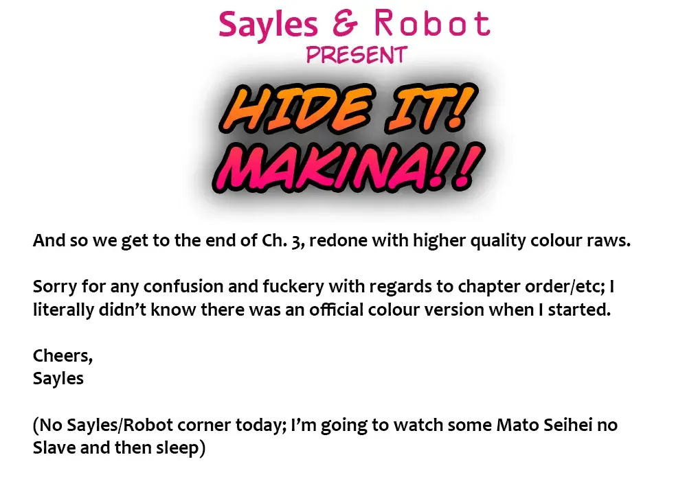 Makina-san's a Love Bot?! — Chapter 3 — Page 23