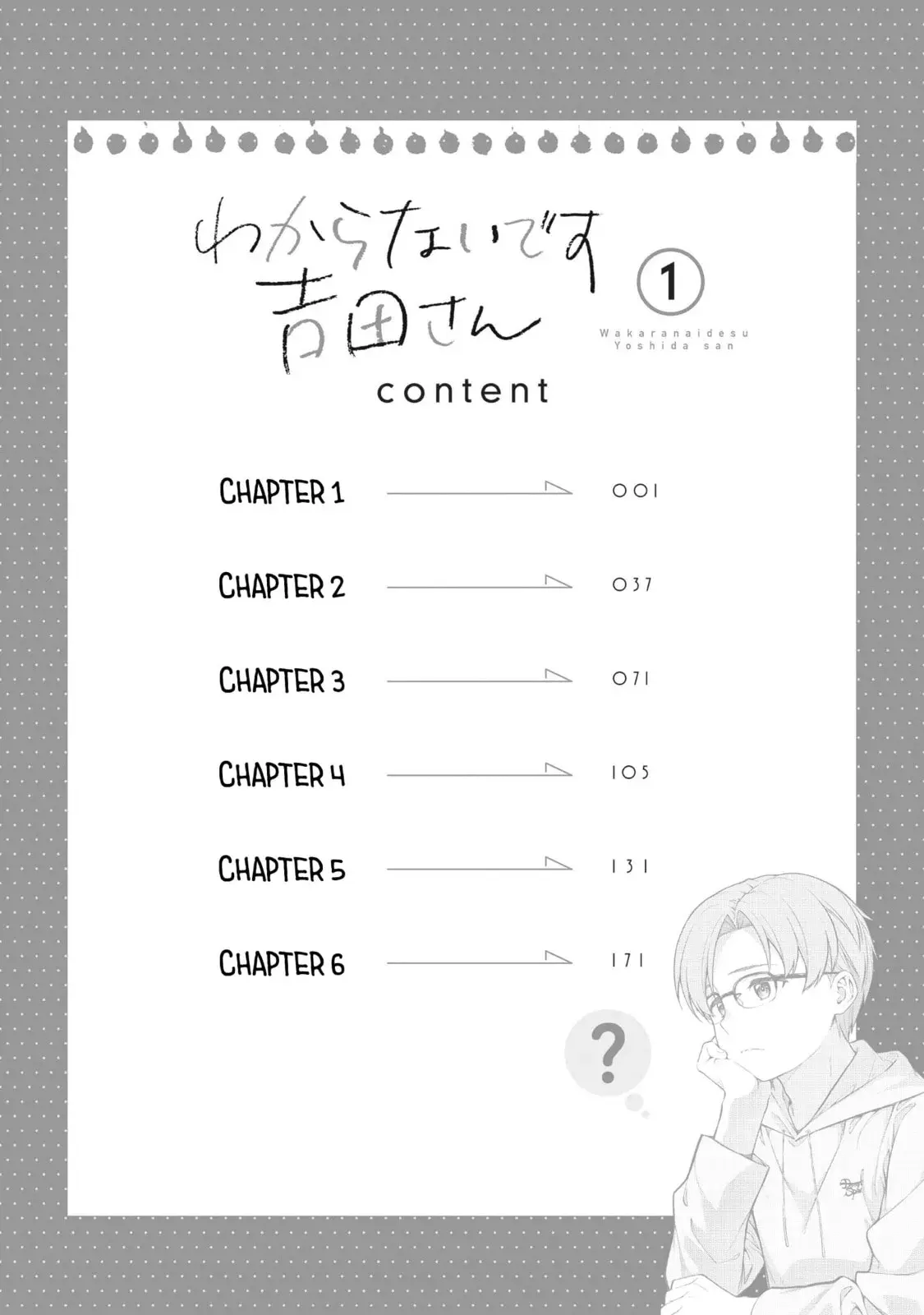 Wakaranai desu Yoshida-san — Chapter 1 — Page 4