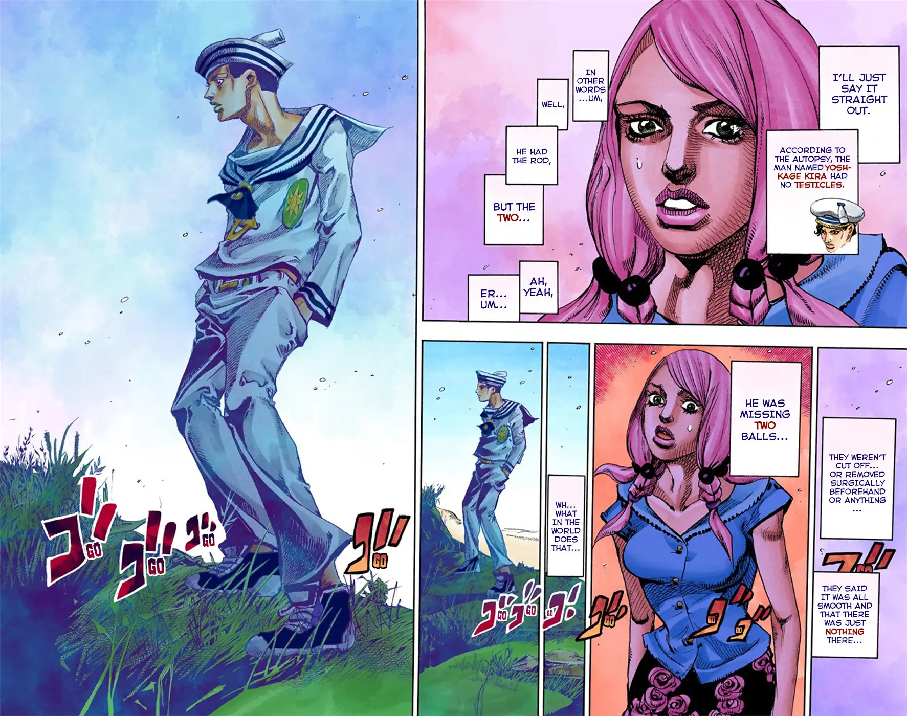 JoJo's Bizarre Adventure, Part 8: JoJolion Colored Manga — Chapter 6 — Page 47