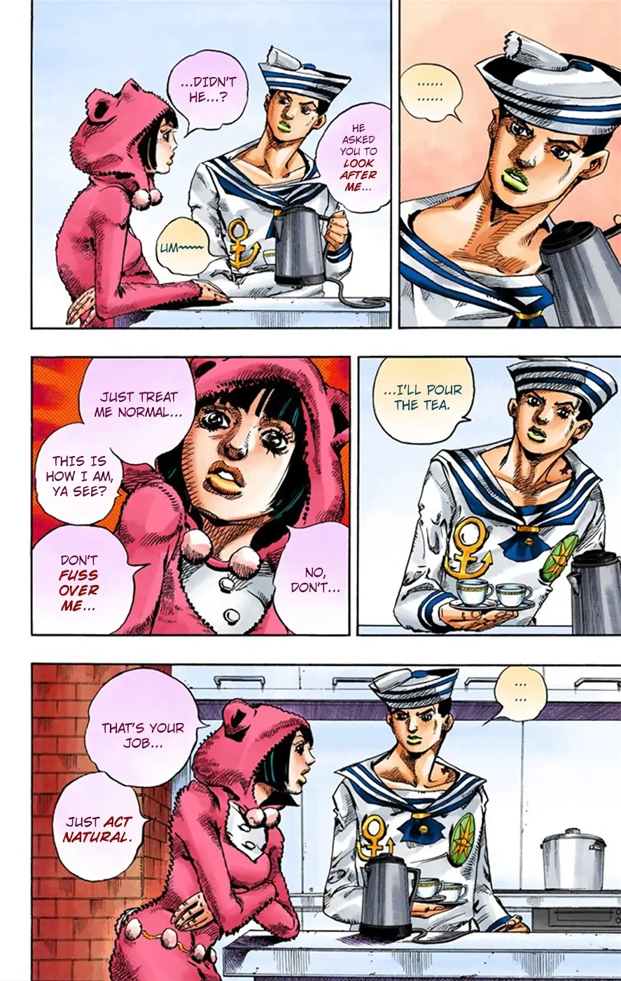 JoJo's Bizarre Adventure, Part 8: JoJolion Colored Manga — Chapter 7 — Page 38