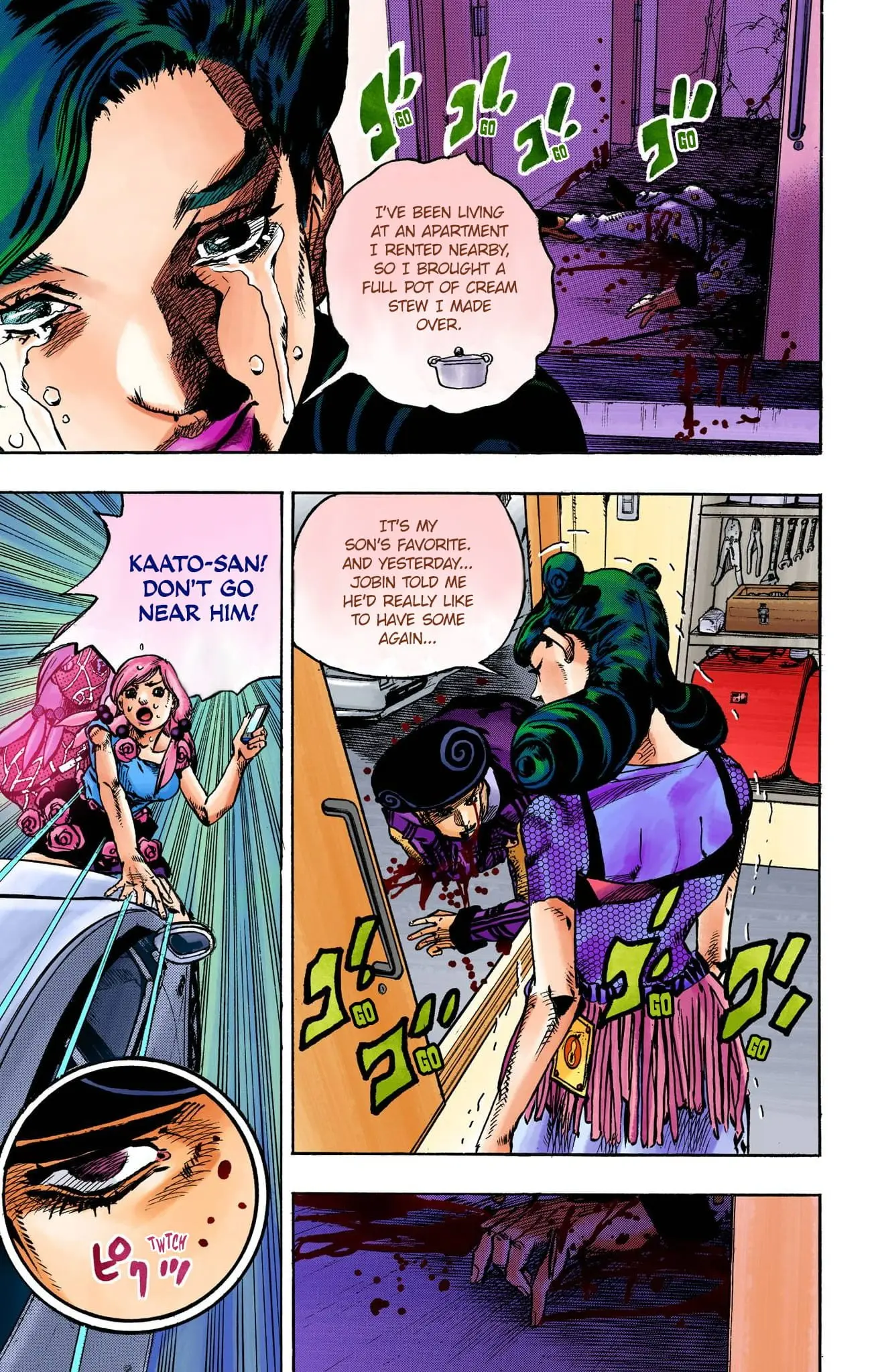 JoJo's Bizarre Adventure, Part 8: JoJolion Colored Manga — Chapter 107 — Page 12