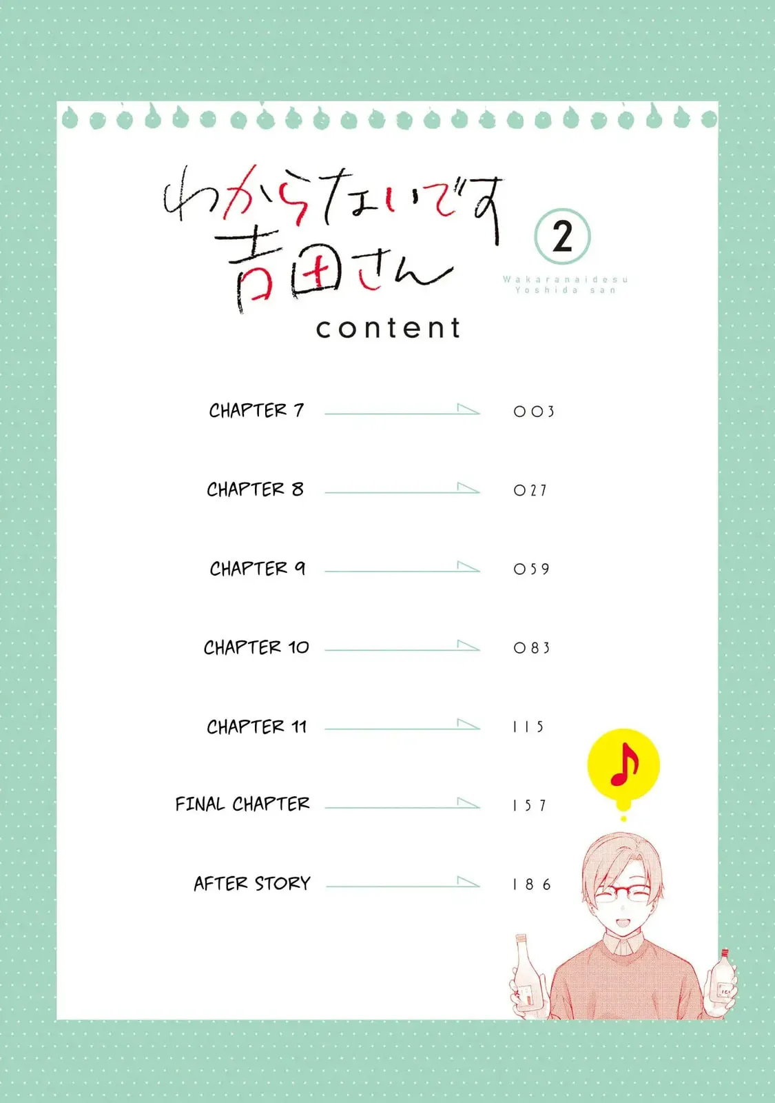Wakaranai desu Yoshida-san — Chapter 7 — Page 3