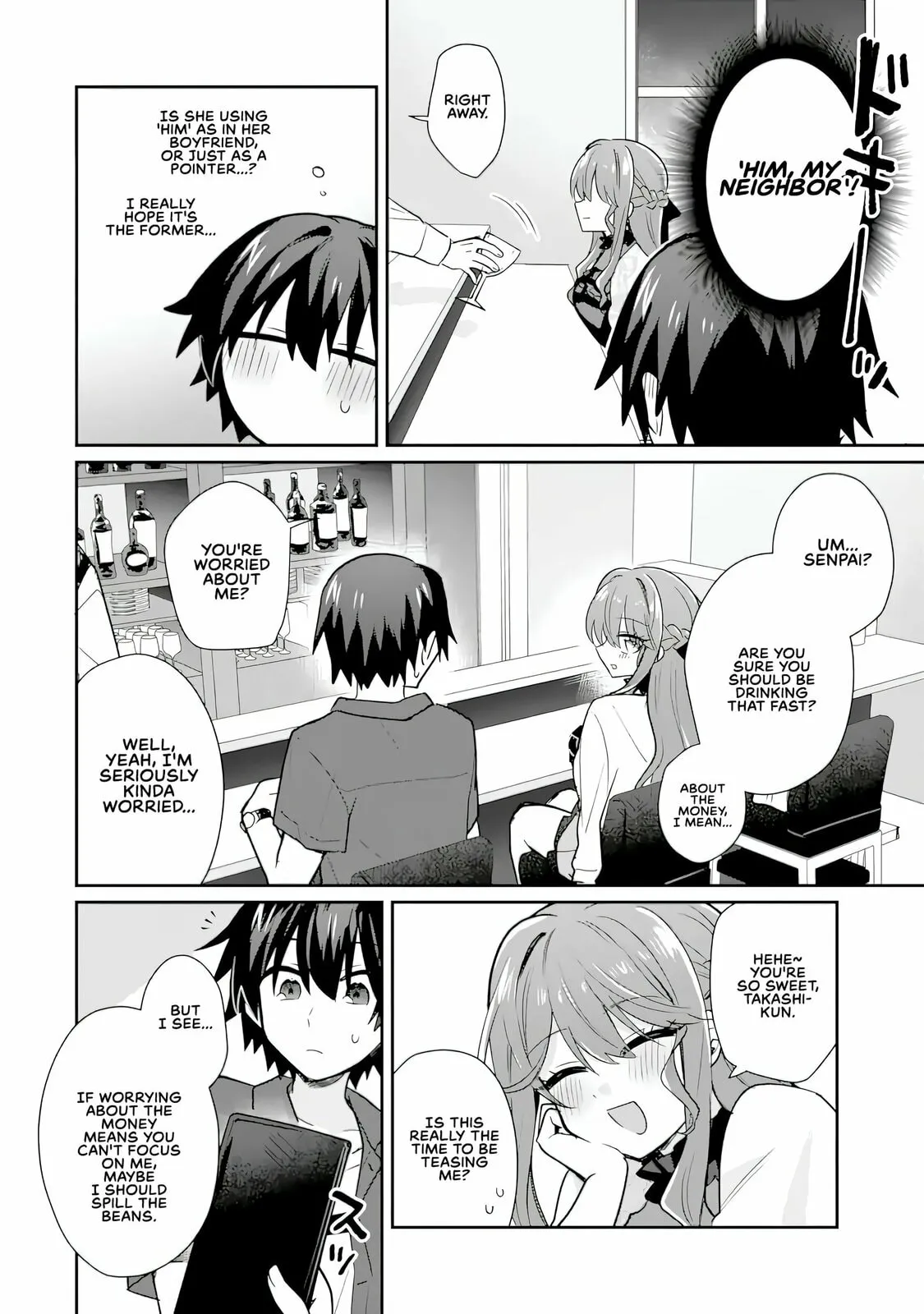 Osake to Senpai Kanojo to no Amaama Doukyo Lovecome wa Nijuusai ni Natte kara — Chapter 4.2 — Page 4
