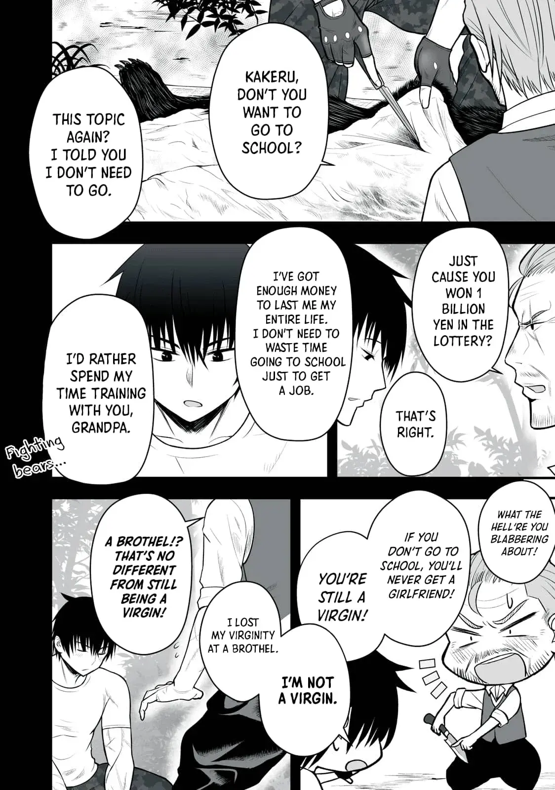 Isekai Rakuraku Survival ~Seizon Skill Kyousha no Ore ga Bishoujo Yonin to Class Mujintou Seikatsu~ — Chapter 1 — Page 8