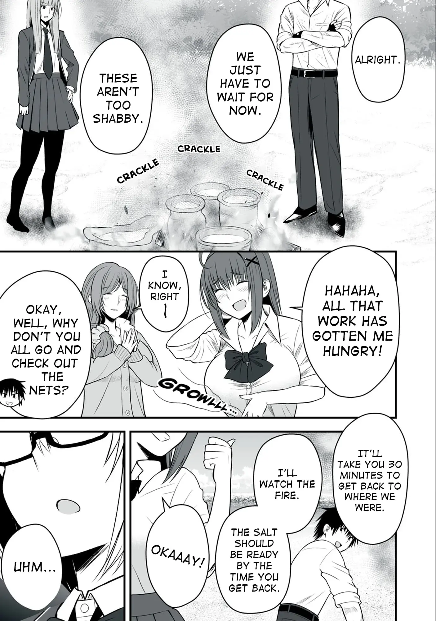 Isekai Rakuraku Survival ~Seizon Skill Kyousha no Ore ga Bishoujo Yonin to Class Mujintou Seikatsu~ — Chapter 7 — Page 11