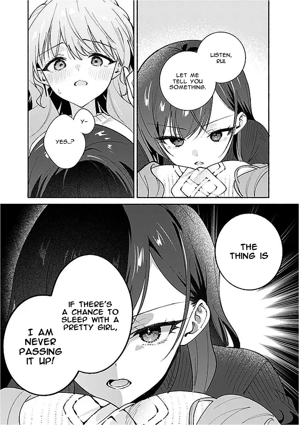 A Yuri Story About Breaking a Pretty Girl Who Keeps Insisting She Won't Lose Into Submission — Chapter 10 — Page 11