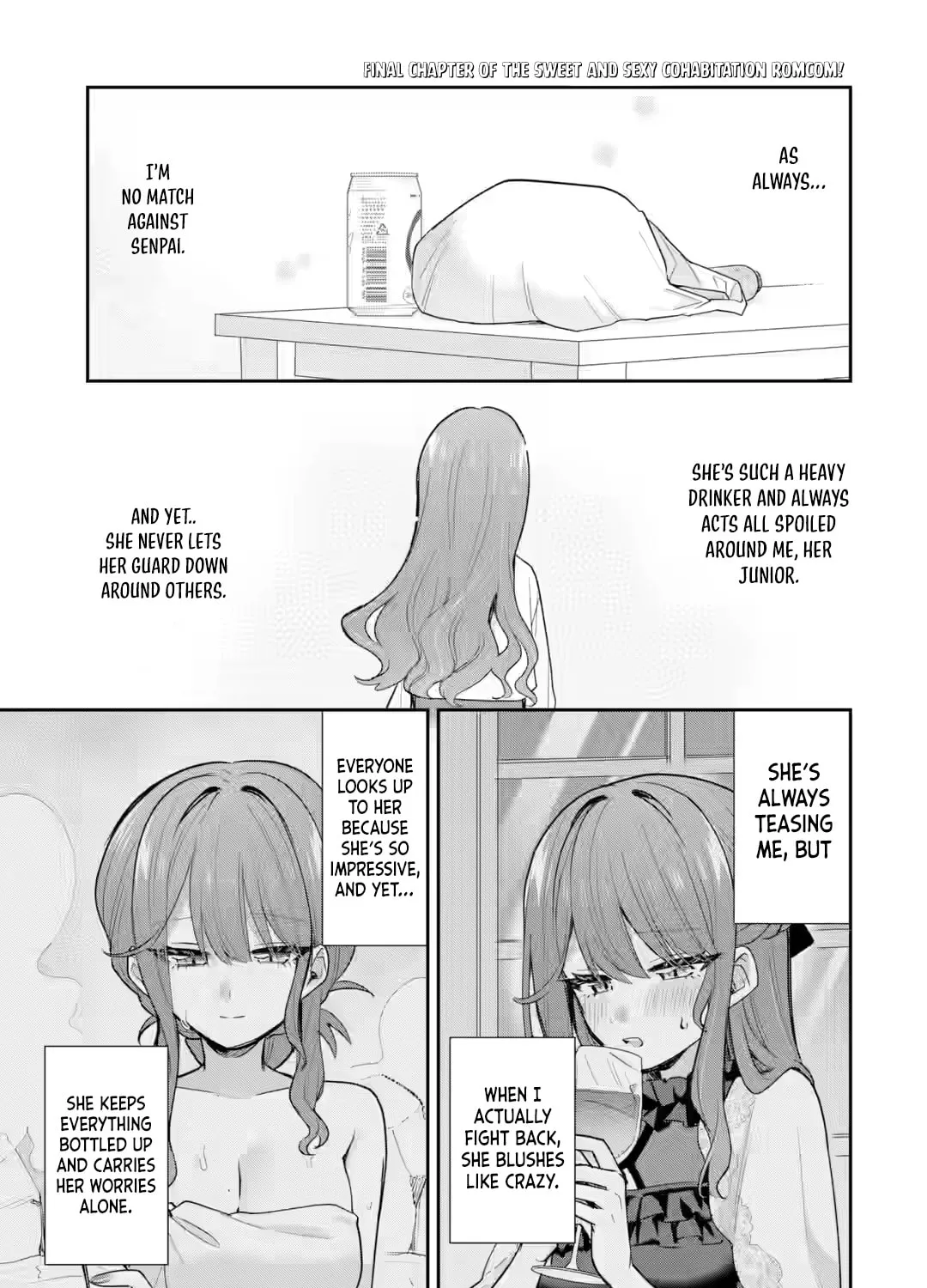 Osake to Senpai Kanojo to no Amaama Doukyo Lovecome wa Nijuusai ni Natte kara — Chapter 16 — Page 1