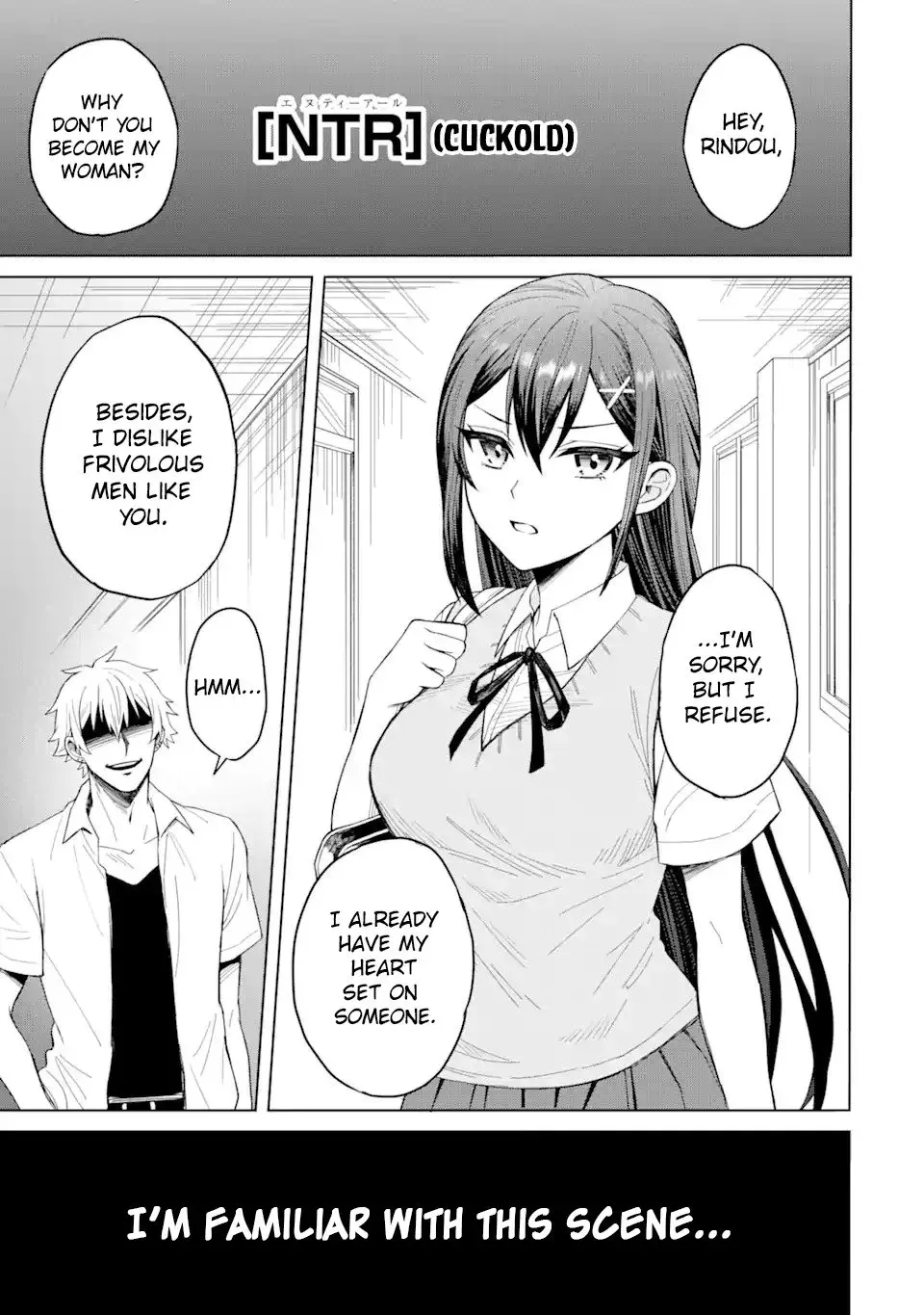 Netorare Manga no Kuzu Otoko ni Tensei Shita Hazu ga Heroine ga Yottekuru Ken - Chapter 1 - Page 1