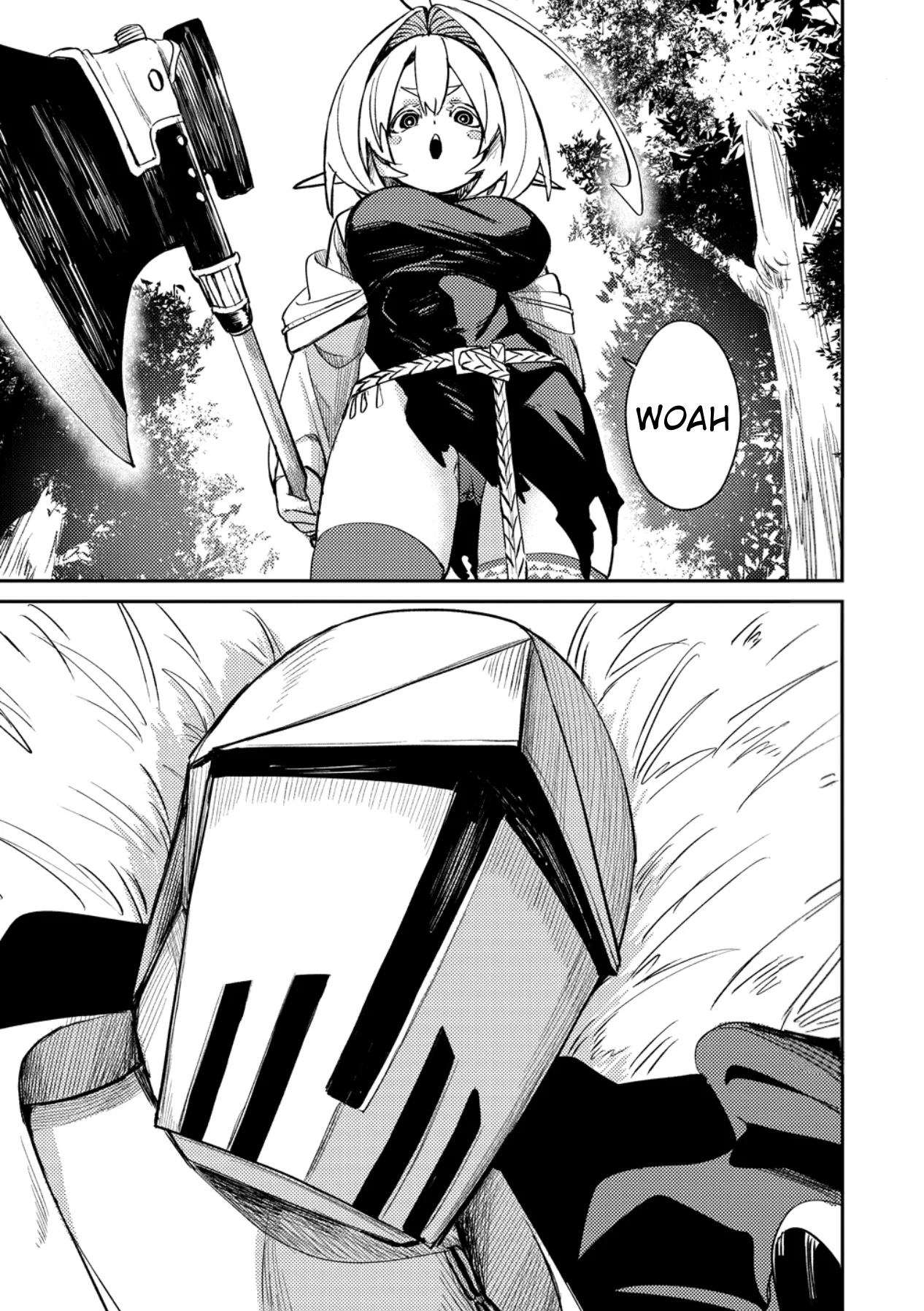 The Elf Picked Up a Heavy Knight. - Chapter 1 - Page 1
