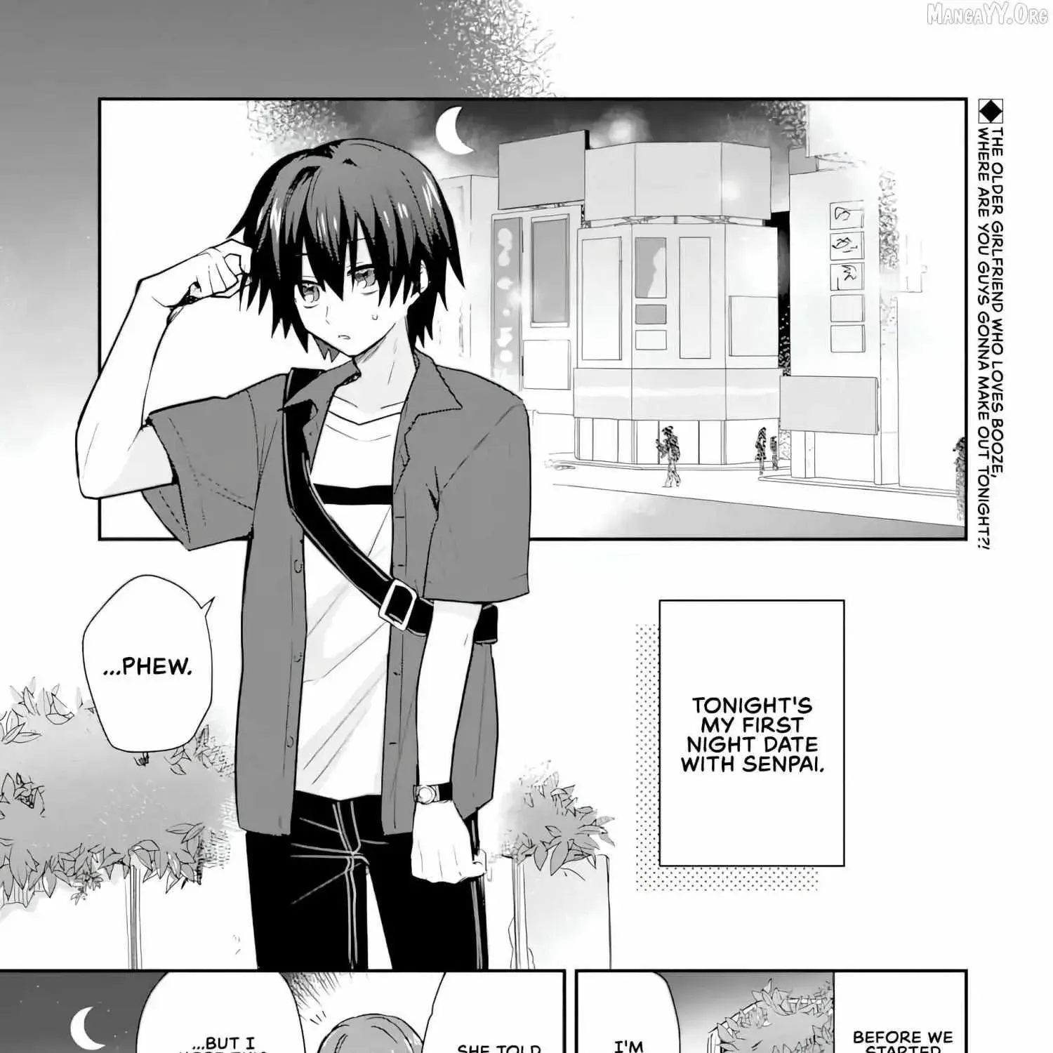 Osake to Senpai Kanojo to no Amaama Doukyo Lovecome wa Nijuusai ni Natte kara - Chapter 4.1 - Page 1