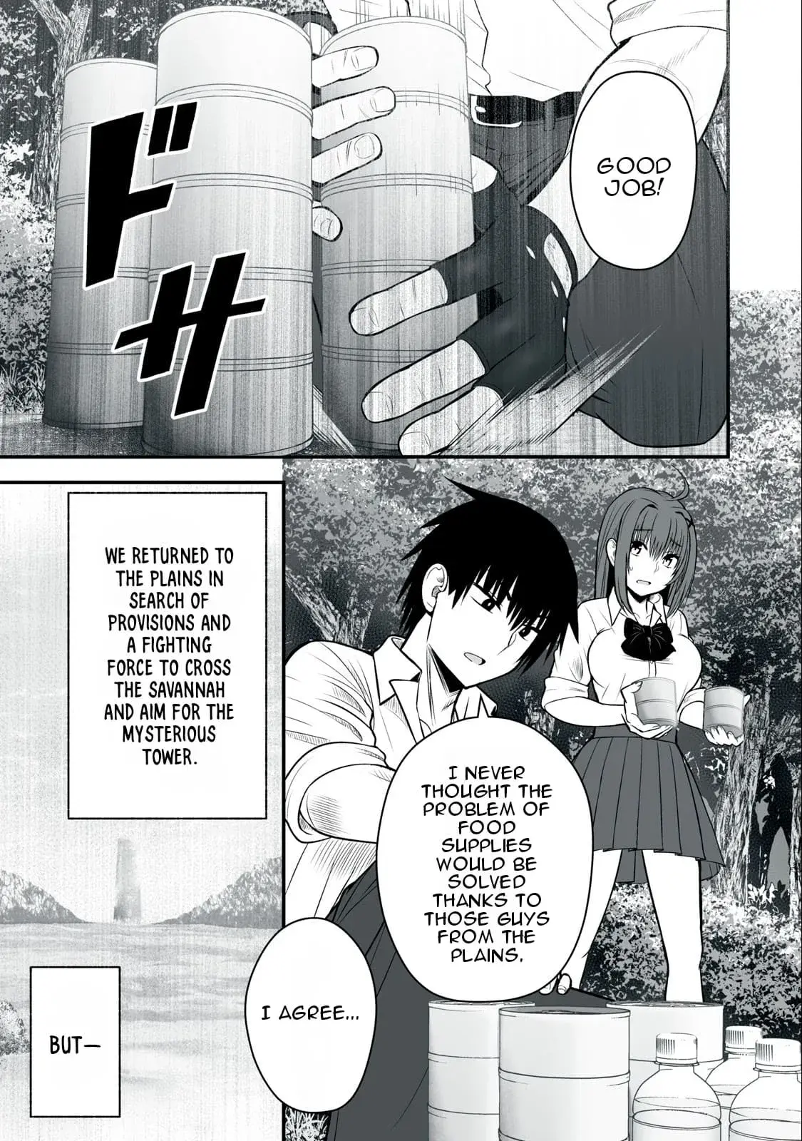 Isekai Rakuraku Survival ~Seizon Skill Kyousha no Ore ga Bishoujo Yonin to Class Mujintou Seikatsu~ - Chapter 19 - Page 1