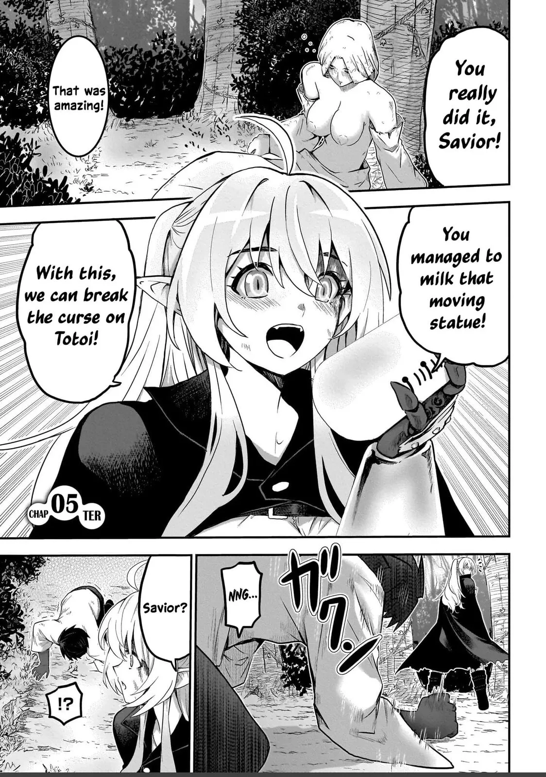 Milk-shibori Hunter no Isekai Sakunyuuki -Nouka no Saenai Otoko ga Arayuru Shuzoku no Chiku-B o Moteasobi-toriko ni Suru- - Chapter 5 - Page 1