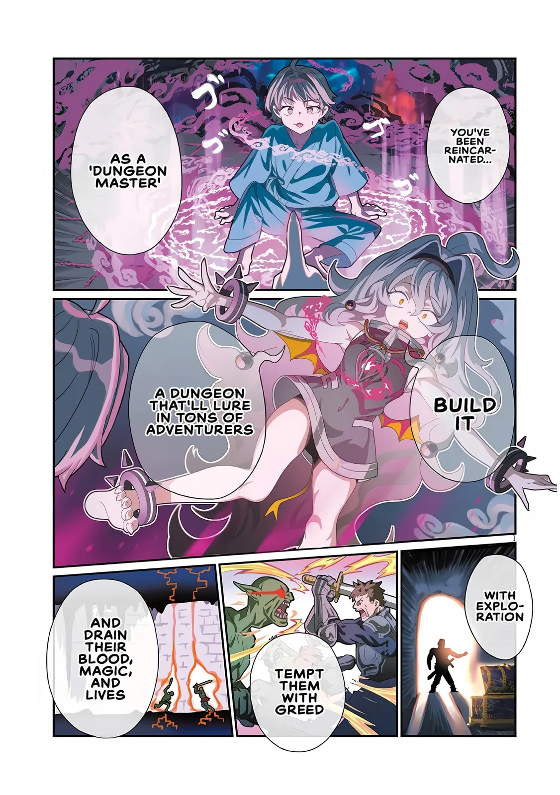 Reincarnated, I'll Make the Hot Spring Dungeon! - Chapter 1 - Page 1